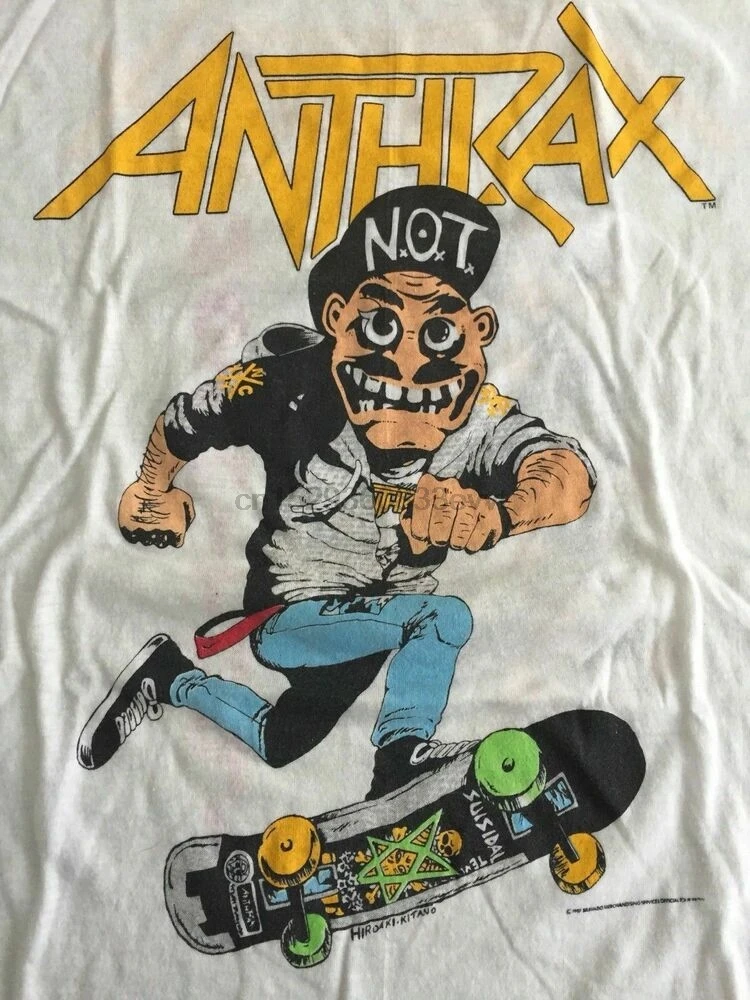 Super Rare! Vtg Anthrax T Shirt Vintage 