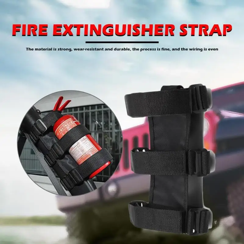 Держатель огнетушителя VODOOL регулируемый ремень для крепления Jeep Wrangler TJ JK JL 1997 +