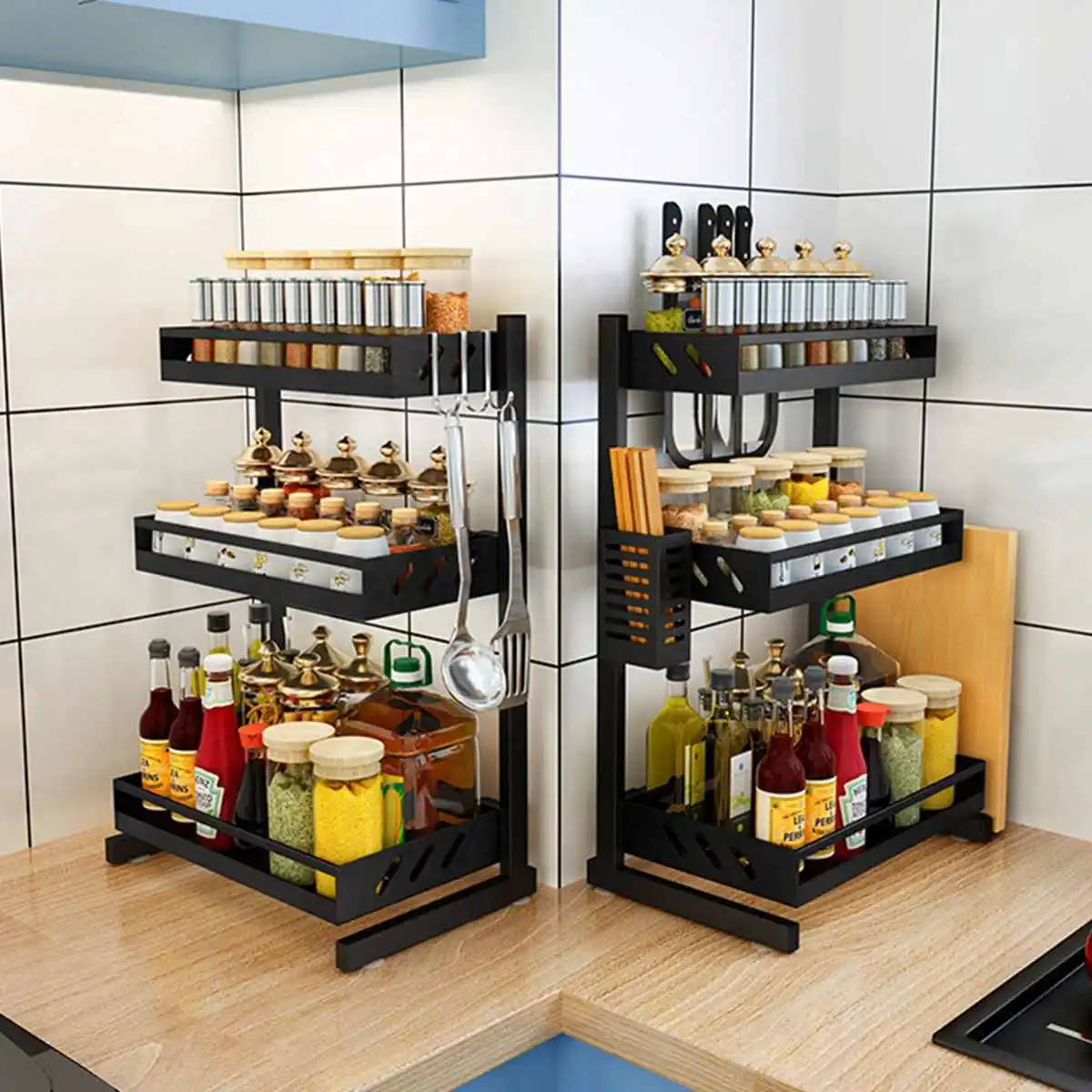 

2/3 Layers Stainless Steel Kitchen Shelf Rack Drying Drain Storage Holders Kitchen Plate Dish Cup Drain Rack Kitchen Organizer