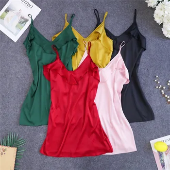 

M-XXL V-Neck Womens Sleep Robe Pajamas Sleeveless Sleepwear Summer Lady Home Wear Nightgown Sexy Bath Gown Sleepshirts