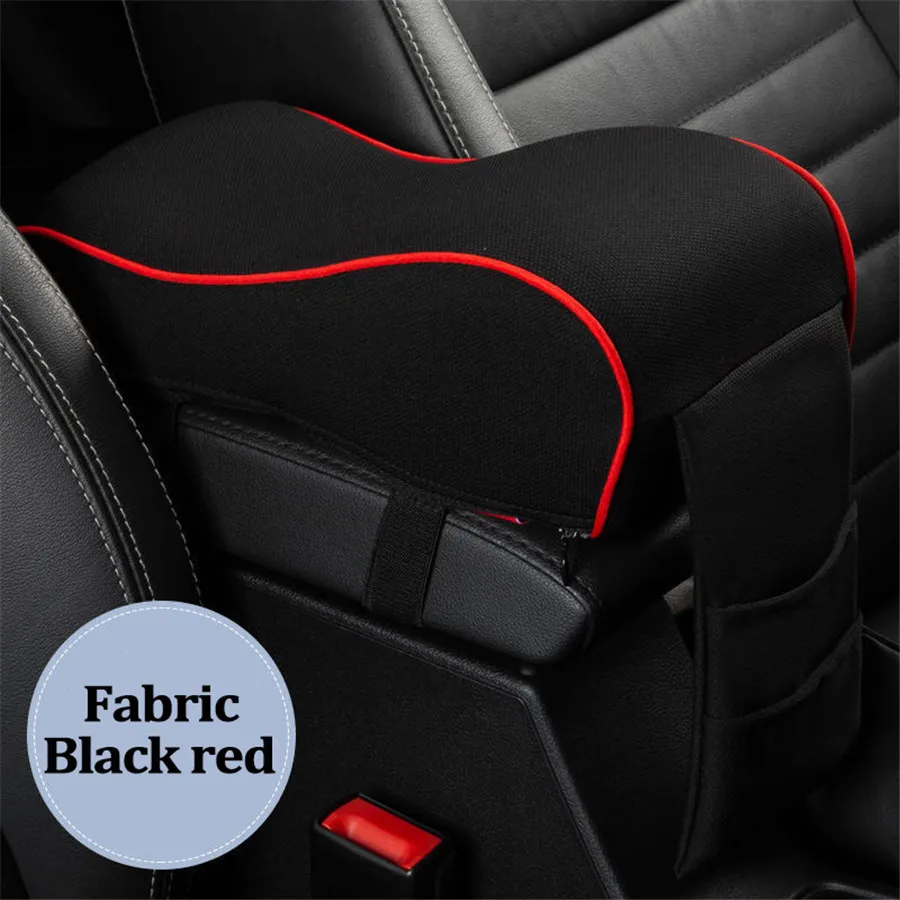 Accoudoir Central Universel Pour Voiture - Cuir Synthétique - Hauteur Réglable - Avec Rangement Et Porte-gobelets