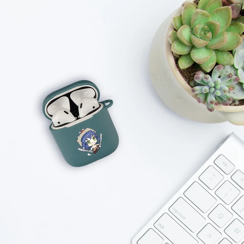 Demon Slayer: Kimetsu No Yaiba аниме Рисунок для Apple Airpods 1 2 чехол Bluetooth наушники защитный