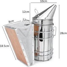 Из нержавеющей стали для пчеловодства пчелиный улей комплект для курильщика тепловой защиты скребка Оборудование Набор инструментов аксессуары 8 в 1