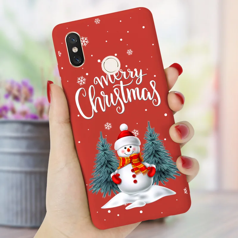 Новогодний чехол для Xiao mi Red mi 7 7A 6A 5 Plus Note 5 6 7 8 Pro Чехол для телефона для mi 9T Red mi K20 Pro Чехол Силиконовый Рождественский мультяшный - Цвет: 14w