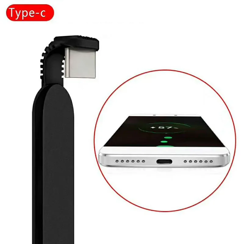 Micro B type C ручной Тур игровой кабель для зарядки данных USB C игровой изгиб кабель для iPhone samsung Note 9 S9 S8 huawei Xiaomi