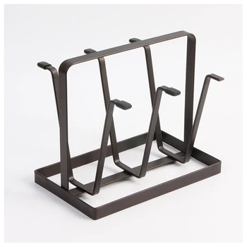 

1Pcs Creative Kitchen Iron Glass Cup Stand Holder Shelf Drying Hanging Drainer Storage Rack Home Accessories
