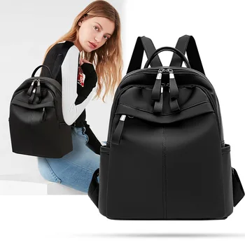 

9L Oxford Mini Backpack Female Fashion Small Women Backpacks 2020 School Bag Teens Teenage Girls Korean Bagpack Black Red Solid