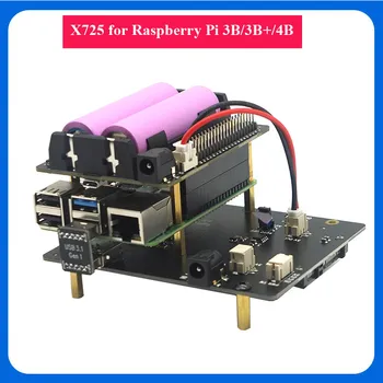 

Raspberry Pi X725 Power Management UPS HAT (18650 Power) +Safe Shutdown+Wake on Lan Expansion Board for Raspberry Pi 4 B /3B+/3B