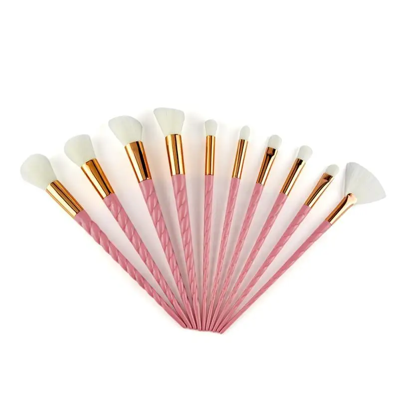Conjunto de Escovas de Maquiagem Caixa de Metal Pincéis de Pestana Escova de Fundação em pó Venda Quente Pçs Cosméticos Ferramentas Blush Sombra Sobrancelha Lábio 5 - 10 3 Aplicador de sombra