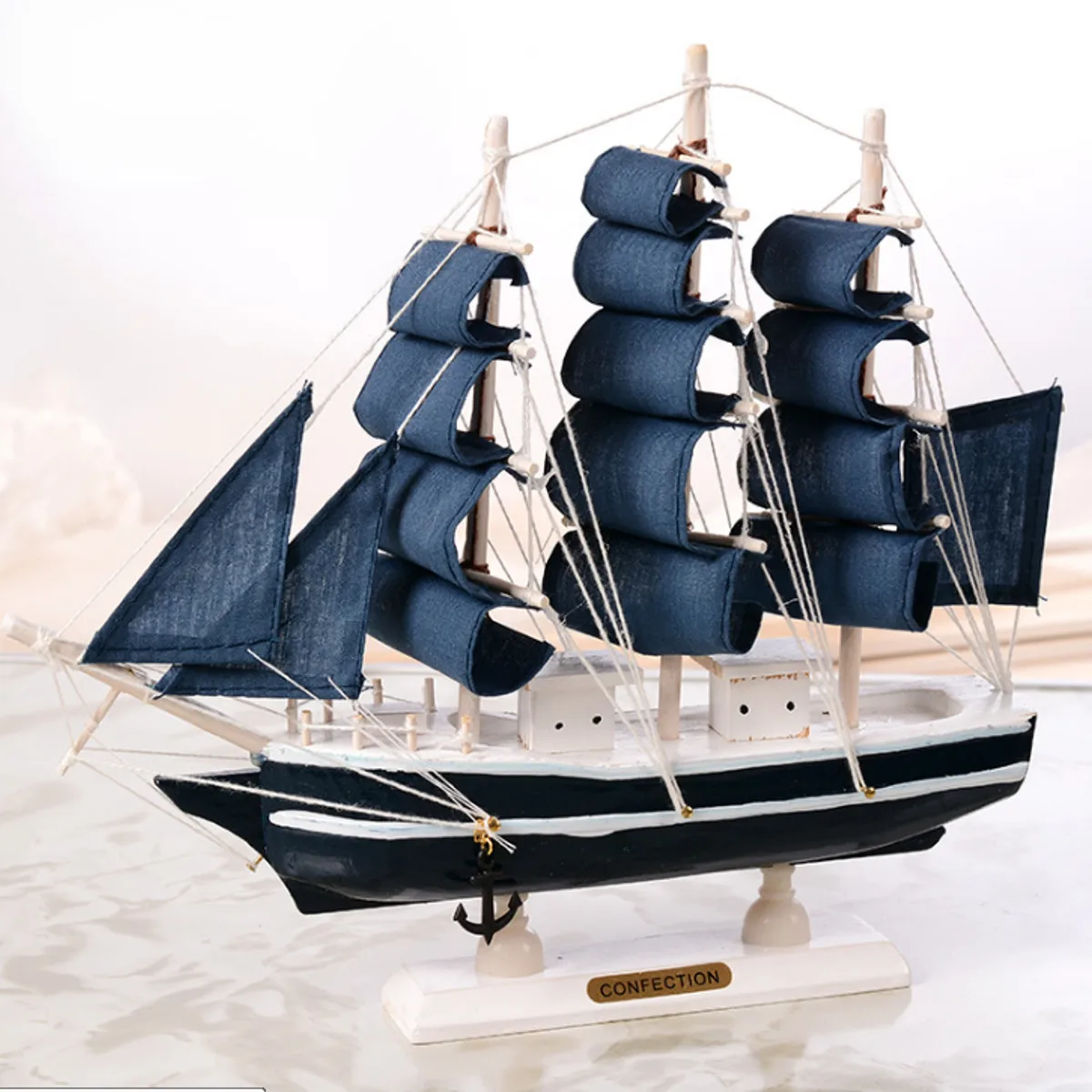 

DIY Wooden Scale Model Ship Assembling Building Kits Ship Model Wooden Sailboat Toys Sailing Model Assembled Wooden Kit Kid Gift