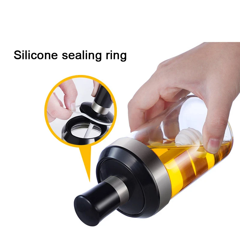 

1pc 250ml Glass Seasoning Container Oil Honey Dispenser Bottle for Kitchen Spice Jars Organizer