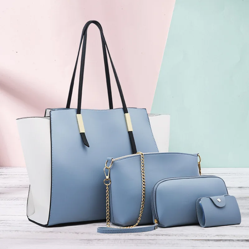 

Fashionable Bag Women's 2019 New Style Cross Border European And American Minimalist Solid Color Shoulder Bag Different Size Bag