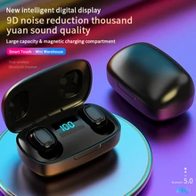 TWS Bluetooth 5.0 Earphones With Microphone LED power display Water Proof for xiaomi Samsung huawei iphone vivo oppo