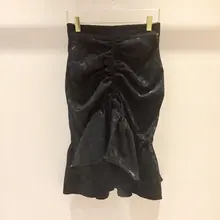 Новые женские модные сексуальные морщинистые рыбий хвост юбка 0929