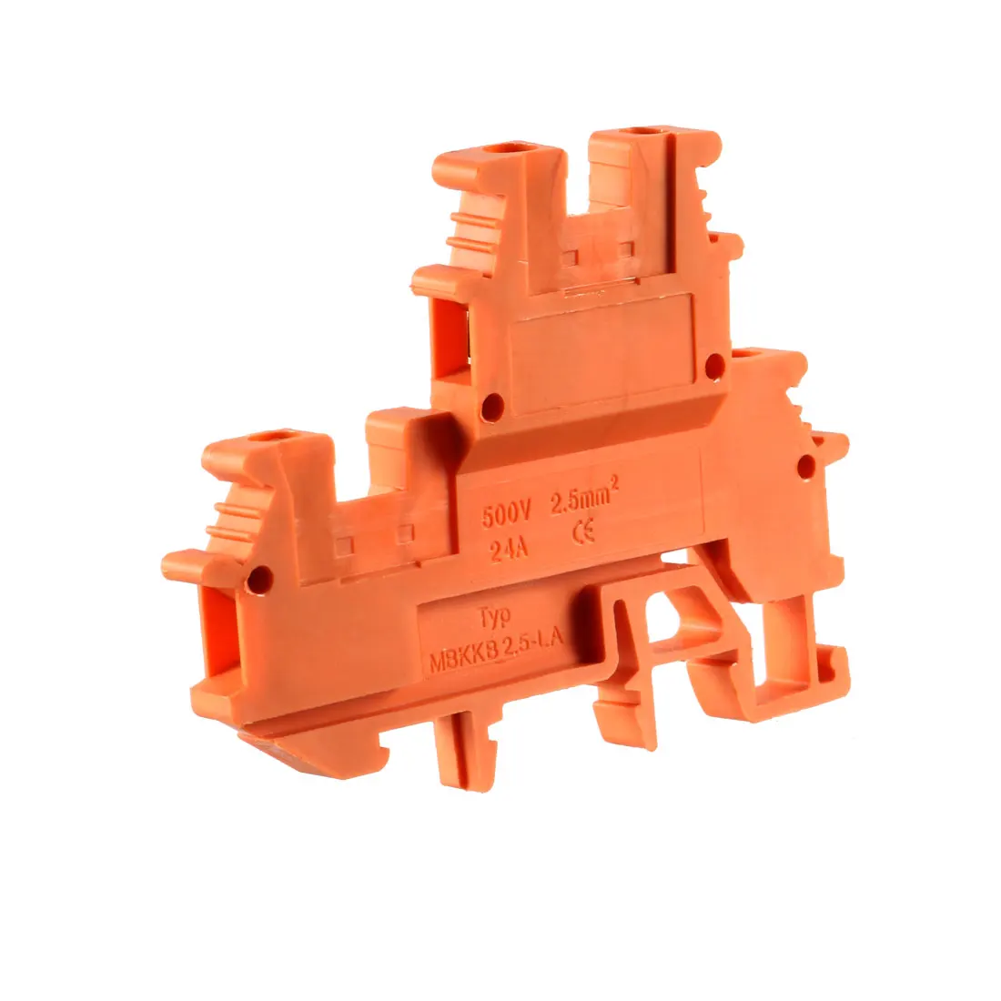

uxcell 2 Pcs DIN Rail Terminal Block MBKKB2.5-LA 500V 24A Screw Clamp 0.5-2.5mm2 Yellow Fire Retardant Flame Retardant