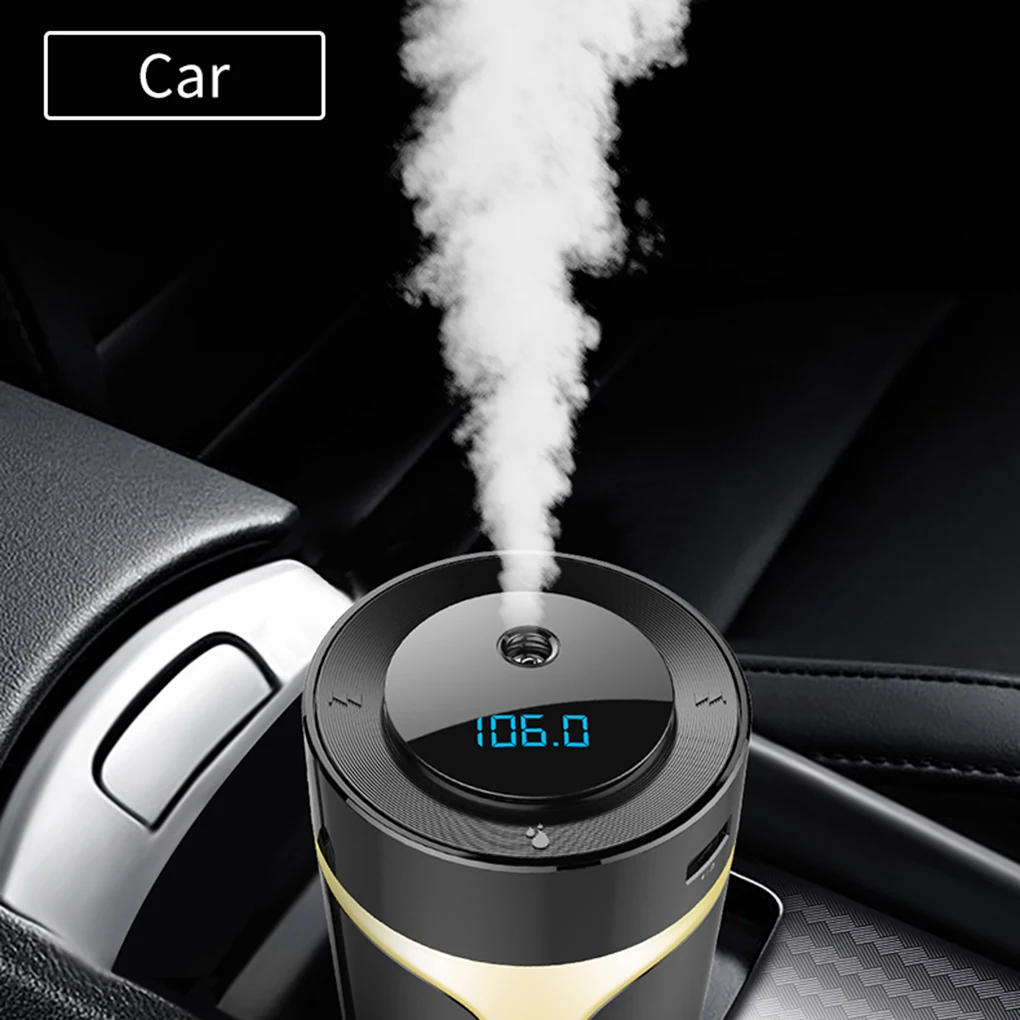 Автомобильный диффузор увлажнитель беспроводной Bluetooth MP3 умный Ароматерапия очиститель воздуха Поддержка U диск