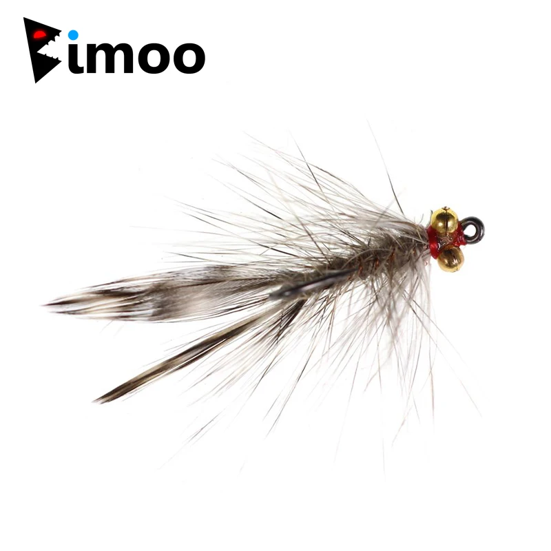 Fly Fishing Lures 4pcs Different Color Long Tail Feather Flies Floating Hook