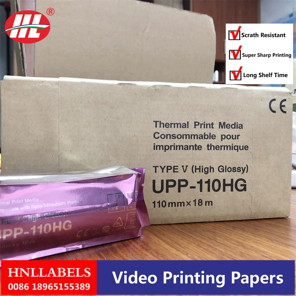 5 ROLL UPP-110HG for sony printer 110mm*18m high quality