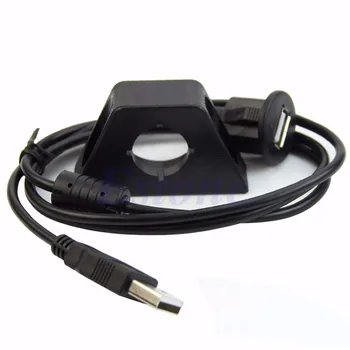 

1pcs New For Car Dashboard Mounting Panel Installation USB Extension Adapter M/F Cable Lead