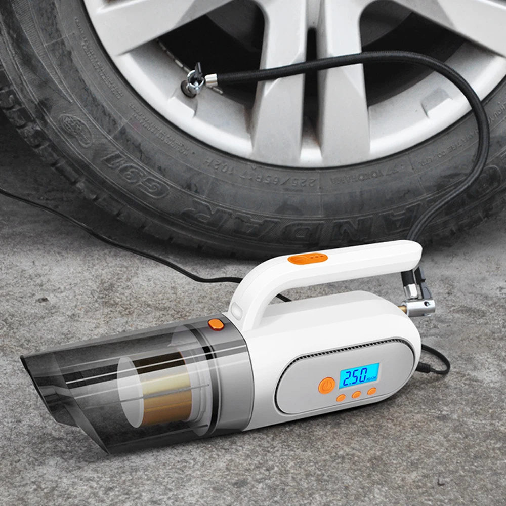 Car Electric air pump tyre inflators Hand-Held Car Vacuum Cleaner Car Vacuum Cleaner Air Pump Automatic Portable 25000Pa