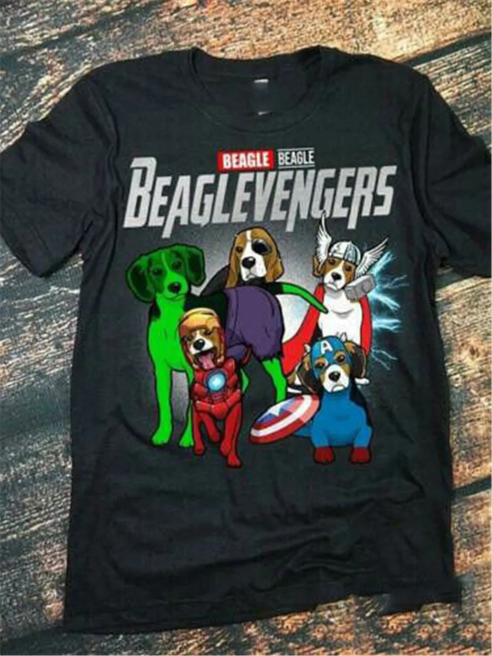 Beagle Мстители Endgame Beaglevengers футболка Черная Хлопковая мужская S-3Xl поставщик США Забавные топы Футболка