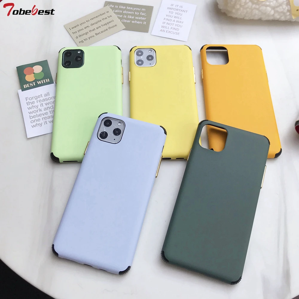 Tobebest однотонные чехлы для телефонов iPhone 11 чехол Pro XS Max XR 7 8 6 6S Plus X SE 2020 независимые