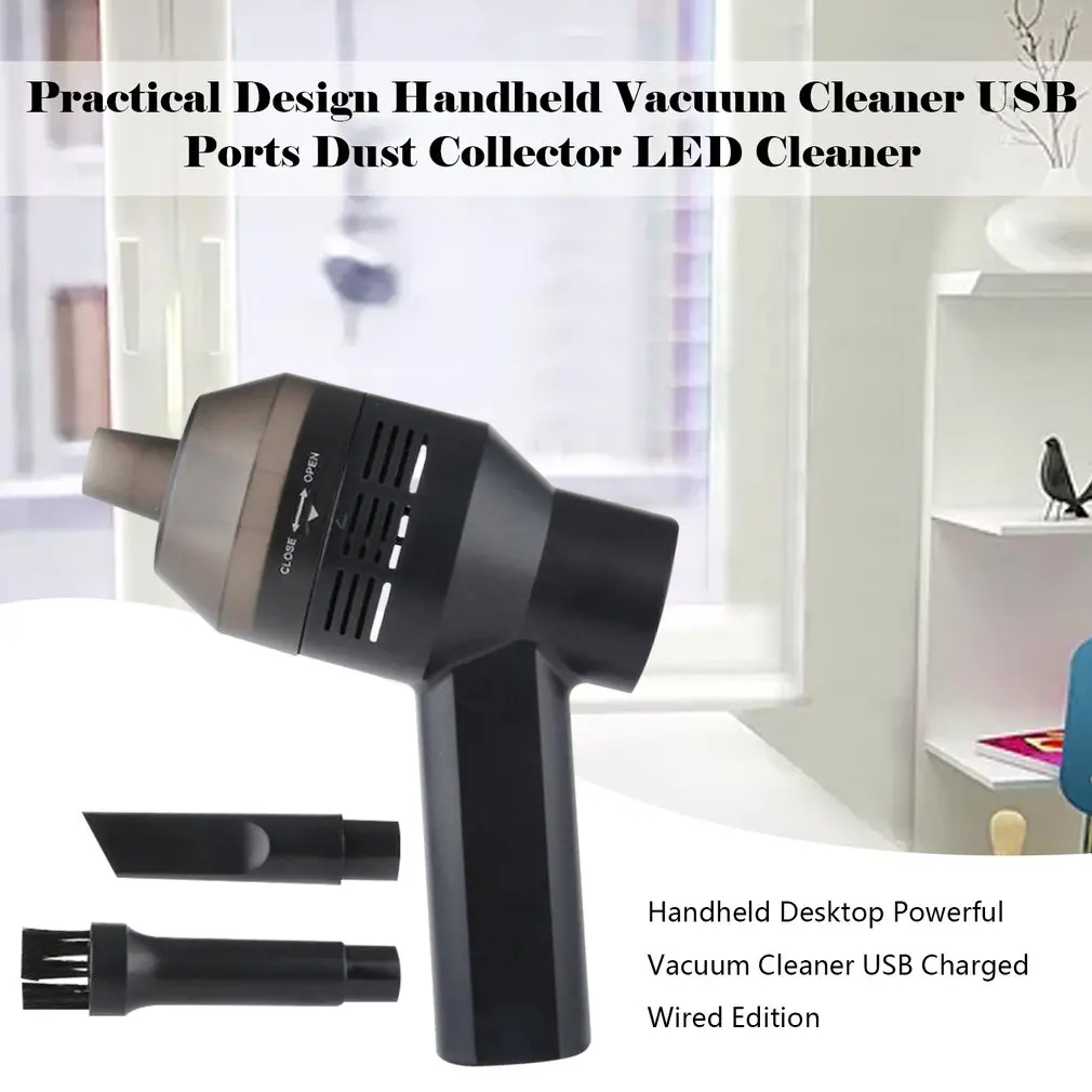 Пылесос ручной с USB портами и светодиодсветильник кой| |