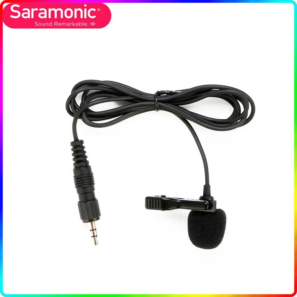 Запасной петличный микрофон Saramonic SR-UM10-M1 с винтом 3 5 мм для передатчика TX9/TX10 и UwMic9 |