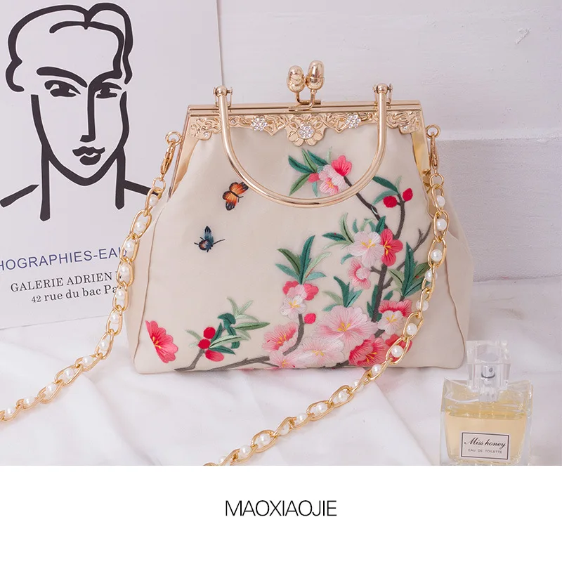 Новая вышитая сумка, модная сумка через плечо