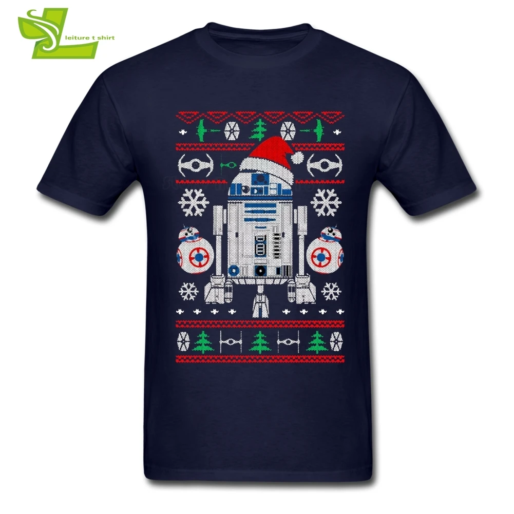 Рождественская футболка R2d2, Новое поступление, Уникальные футболки для мальчиков, Повседневная Свободная футболка для упражнений, мужская летняя футболка для подростков