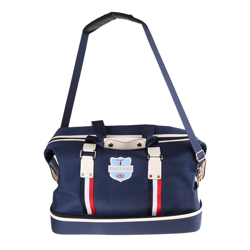 Waterproof Golf Bags Golf Club Boston Bag Deluxe Golf Clothing & Shoes Storage Case with Separate Shoes Area 