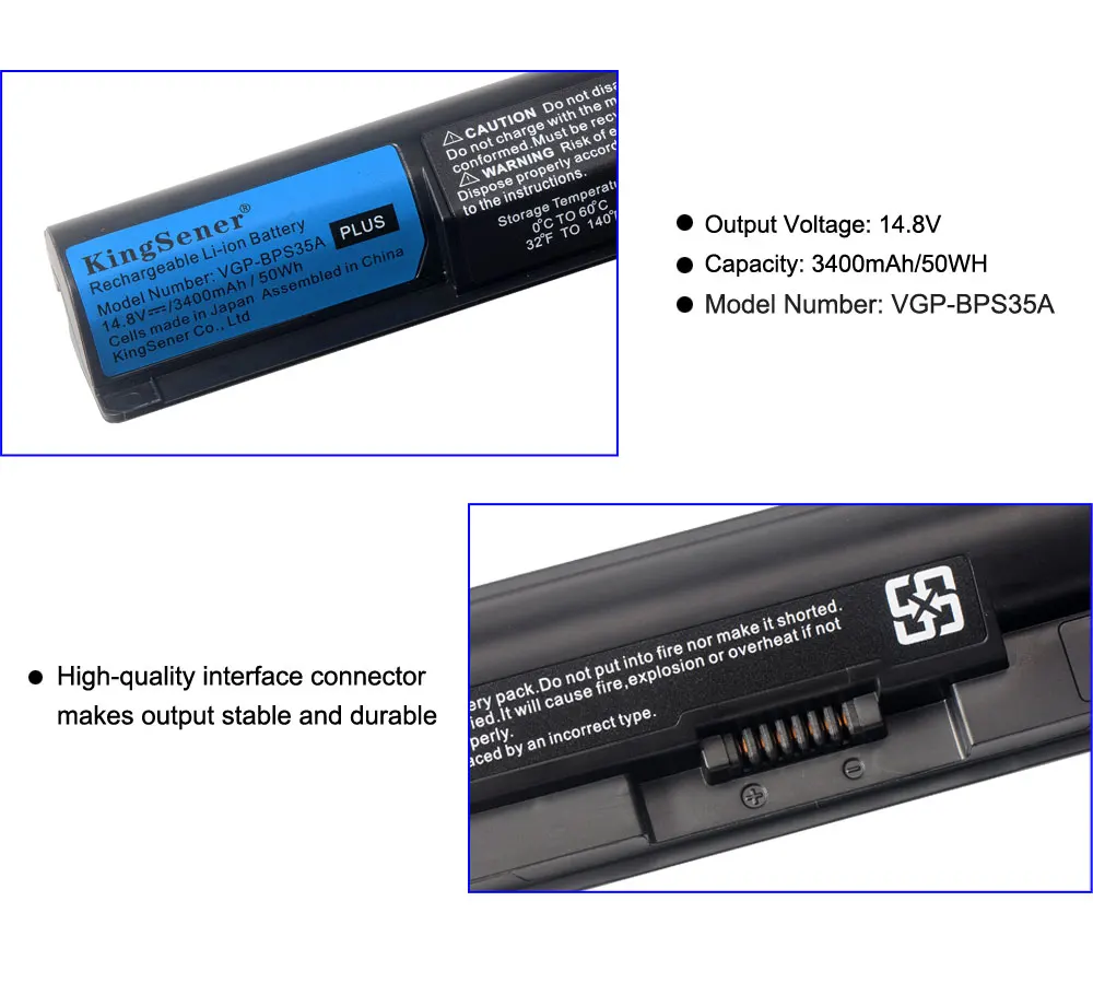 Аккумулятор для ноутбука SONY VAIO Fit 14E 15E Series SVF142C29M SVF152A29M SVF152A27T 4 ячейки|Аккумуляторы