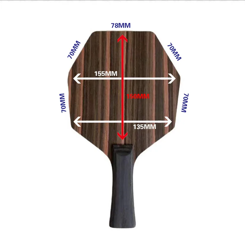 Ebony Board Manually Shakehand &cs Penholder Table Tennis Blade