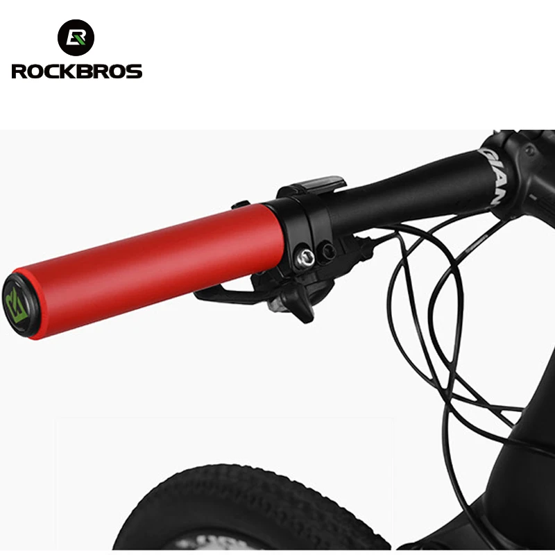 ROCKBROS-empuñaduras ultraligeras para bicicleta, puños de espuma de silicona antideslizantes que los golpes, puños para manillar de bicicleta de montaña y - AliExpress Deportes y entretenimiento
