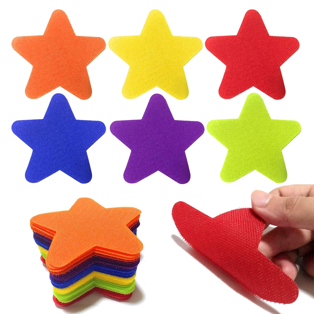  30PCS 5 Inch Carpet Spot Markers Rainbow Color Round Carpet Spots Marker For Classroom Sport Trainn - 4000434003050