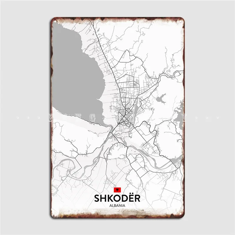 

Металлический плакат Shkoder Al, декор для кинотеатра, кухни, кинотеатра, роспись, оловянный плакат