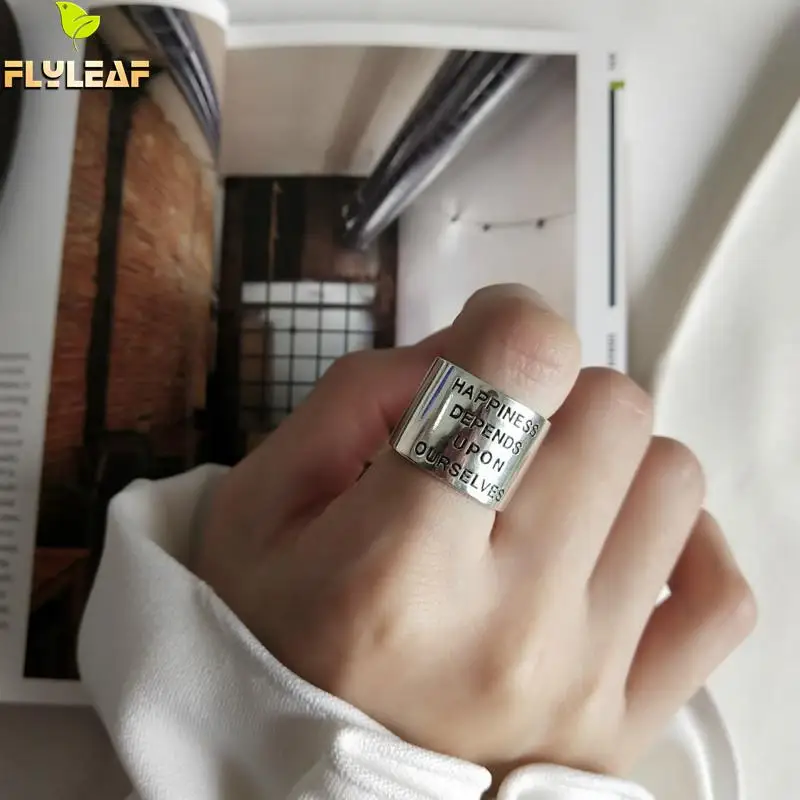 Женское кольцо из стерлингового серебра 925 пробы с надписью Flyleaf хорошее