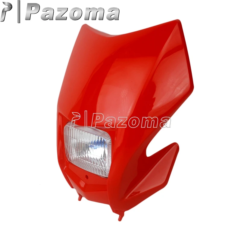 Универсальный Кроссовый супермото головной светильник, передний светильник, маска эндуро, светильник ing для Honda CRF150F CRF230F CRF 250 450 R F L Suzuki KTM