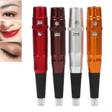 Микроблейдинг тату машина 4 цвета бровей губ подводка для глаз машина для татуажа Перманентный макияж поворотная ручка боди-арт инструмент для красоты