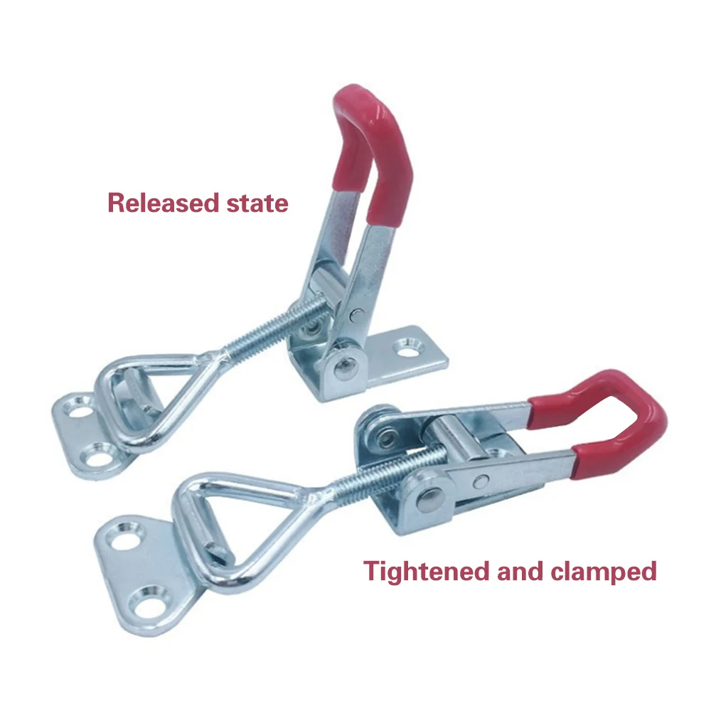 1Pcs Adjustable Toolbox Case Metal Toggle Latch Catch Clasp Quick Release Clamp Anti-Slip Push Pull Toggle Clamp Tool