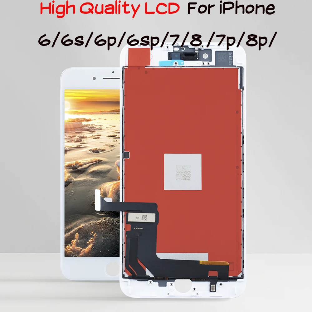 Новый ЖК дисплей для iPhone 6 8 plus 7 сенсорный экран 6s 6P с 3D сенсорным дигитайзером в