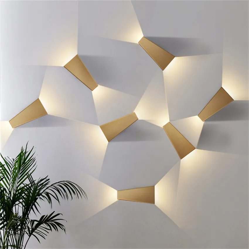 

Indoor LED Wall Lamp Living Room Decoration Wall Light Home Lighting Fixture Loft Stair Light 6/10W Aluminum W all Sconce NR-231