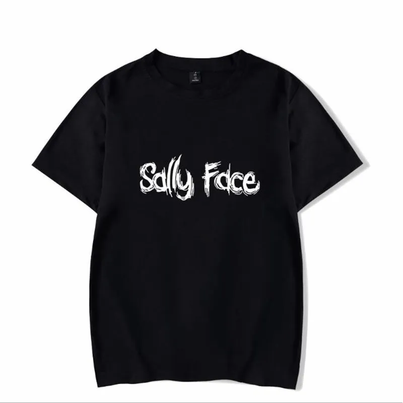 Sally Face футболка ужасная игра женская Мужская с коротким рукавом Летние