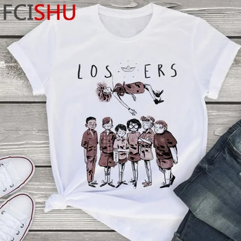 

IT Movie Penny Wise Harajuku Horror T Shirt Men Loser Club Funny Cartoon T-shirt Hip Hop Fashion Tshirt Streetwear Top Tees Male