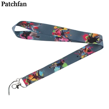 

20pcs/lot Patchfan Street Dance Lanyards strap id badge phone holders necklace keys neck id badge holders webbing ribbons A2285