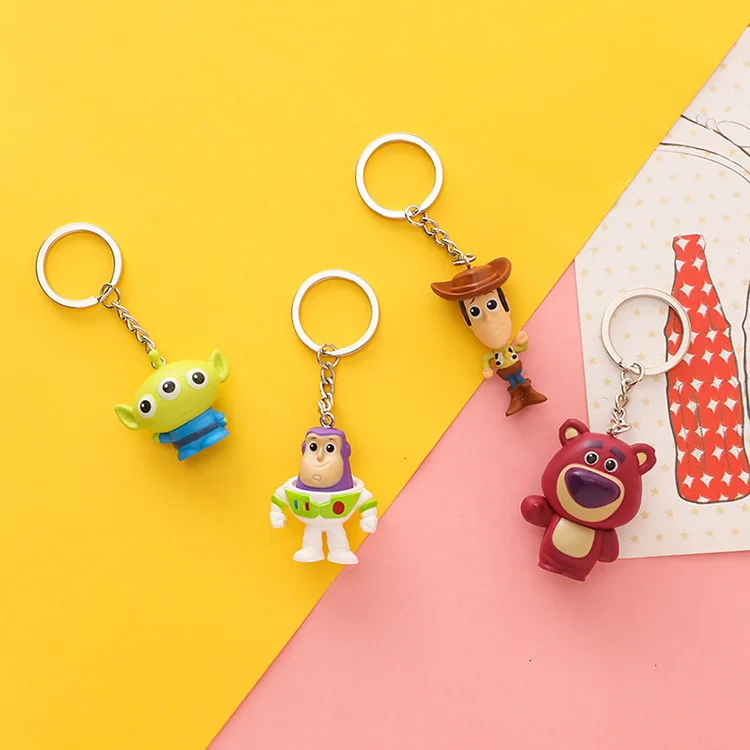 

New 8 Styles Movie Cartoon Toy Story Woody PVC Keychain Bag Decoration