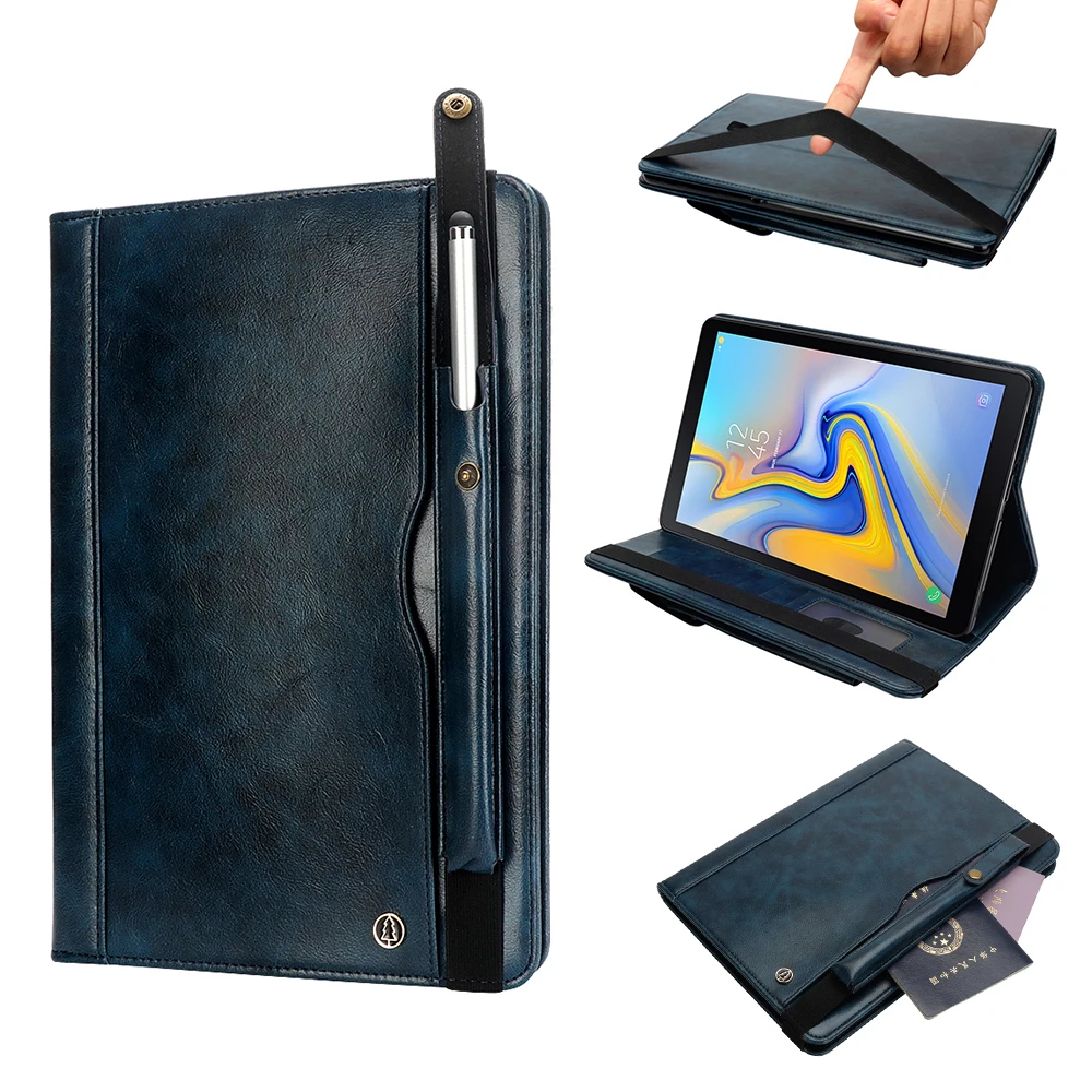 Модный кожаный чехол для samsung Galaxy Tab A2 10,5 T590 Tablet Stand Shell Smart Cover для samsung SM-T590 сумка с держателем ручки