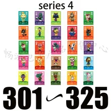 

(301~325) 25pcs/set,La forêt des animaux Series4 High New-Horizons NFC standard Size Card Ntag215 chip for NS Switch Games