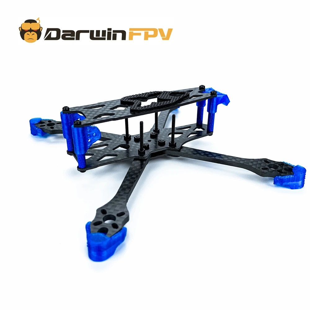 DarwinFPV Darwin79 Джонни 3 дюйма 140 колесная база FPV Квадрокоптер рама 3K из углеродного
