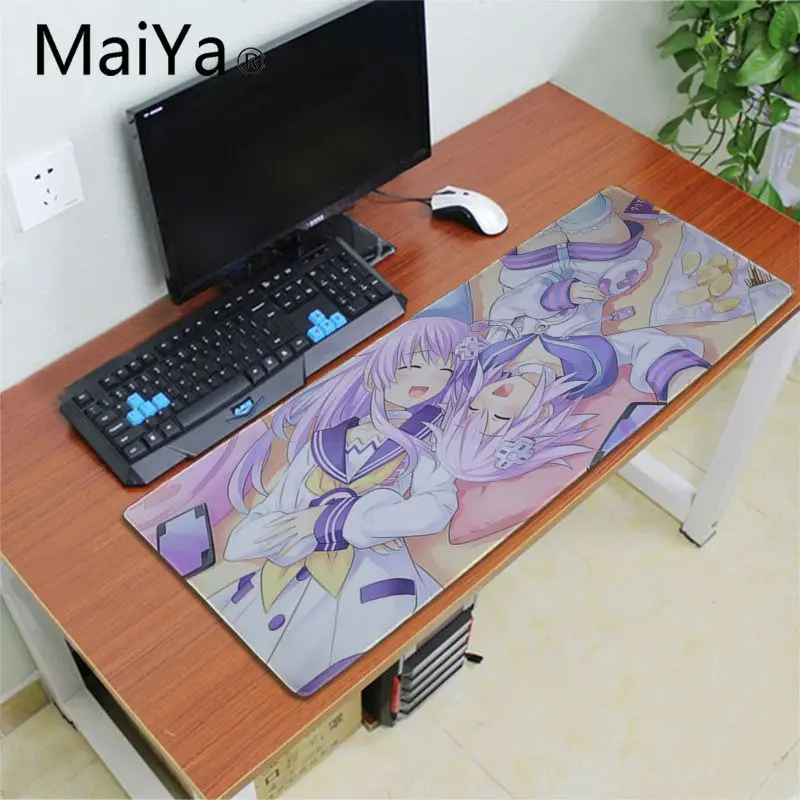 MaiYa Hyperdimension Neptunia красивый коврик для мышки в стиле аниме большая акция большой игровой коврик для мыши клавиатуры коврик